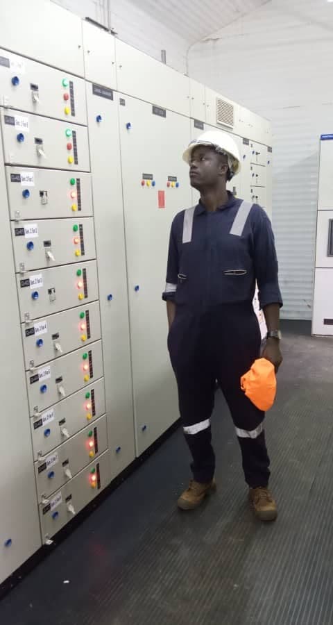 Engineer in control room