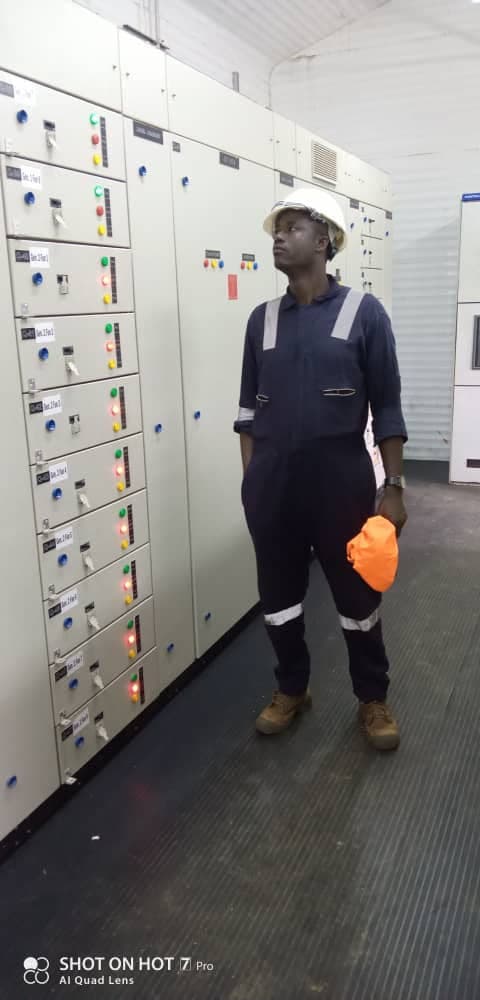 Engineer in control room